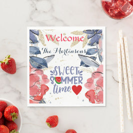 Servilleta De Papel Summer BBQ Picnic Personalized Paper