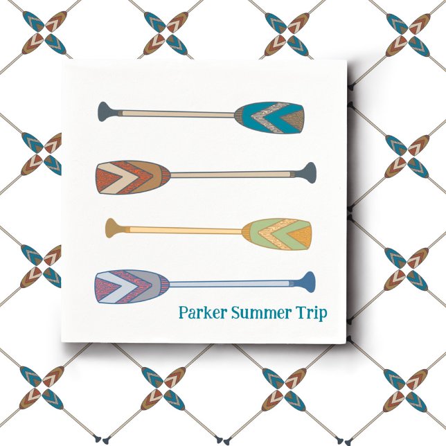 Servilleta De Papel Summer Canoe Family Trip custom napkins (Subido por el creador)