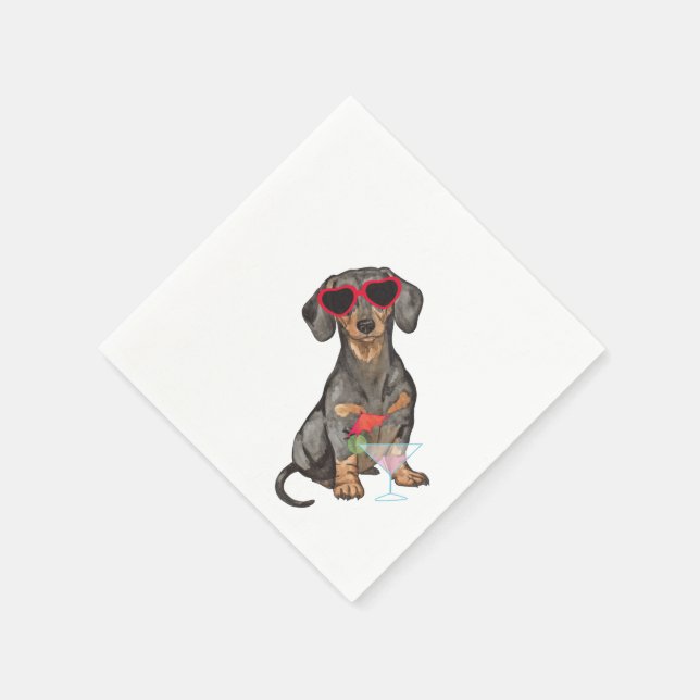 Servilleta De Papel Summer Dachshund (Borde)