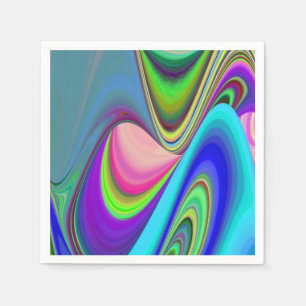 Servilleta De Papel Summerfeeling, Resumen 3D Rainbowart