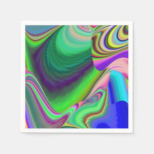 Servilleta De Papel Summerfeeling, Resumen 3D Rainbowart
