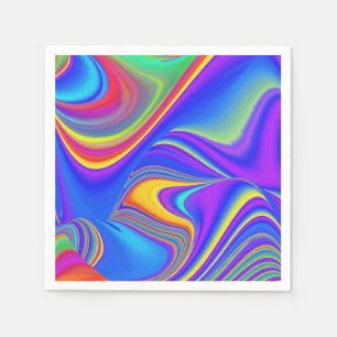 Servilleta De Papel Summerfeeling, Resumen 3D Rainbowart