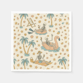 Servilleta De Papel Summerween Party Skeleton Napkins