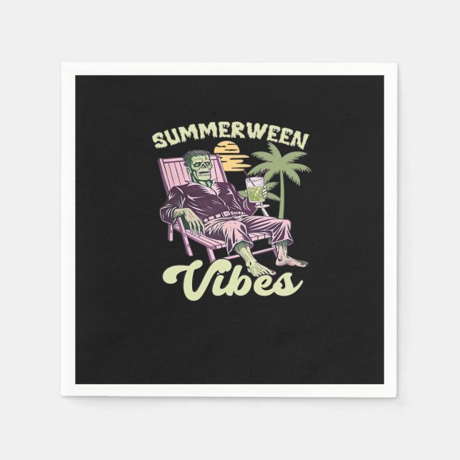 Servilleta De Papel Summerween Vibes Halloween Classic (Anverso)