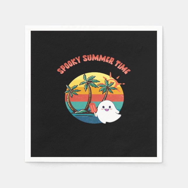 Servilleta De Papel Summerween Vibes - Spooky Summer Time Classic (Anverso)