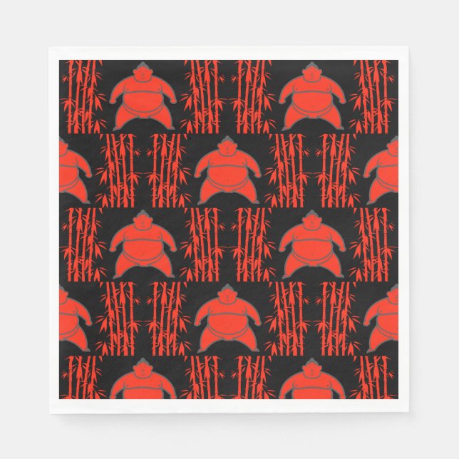 Servilleta De Papel Sumo Wrestler (Anverso)