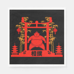 Servilleta De Papel Sumo Wrestler