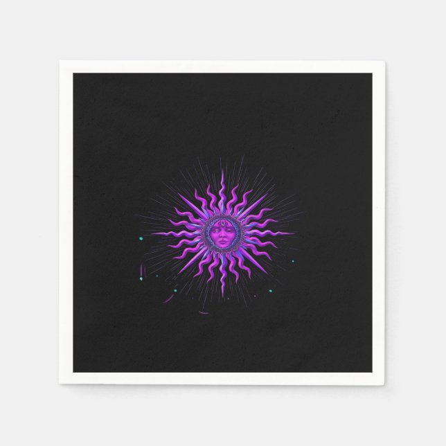 Servilleta De Papel Sun - Gráfico de Whimsigoth (Anverso)