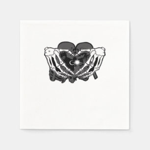 Servilleta De Papel Sunand~1 - Manos Skeleton Heart