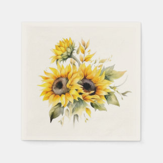 Servilleta De Papel Sunflower fresco: servilletas Bodas personalizadas