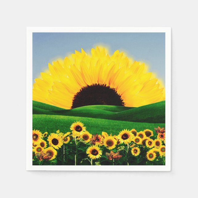 SERVILLETA DE PAPEL SUNFLOWER HILL (Anverso)