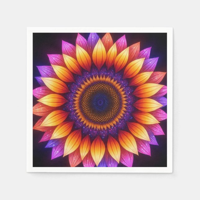 Servilleta De Papel SunFlowerMandala (Anverso)