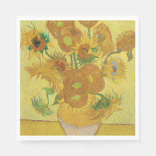 Servilleta De Papel Sunflowers de Vincent van Gogh (1888)