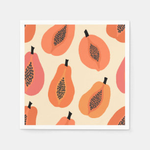 Servilleta De Papel Sunfruit Slice Papaya Naranja Hues