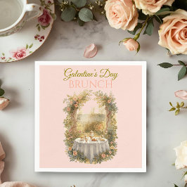 Servilleta De Papel Sunlit Rococo Garden Galentine Brunch Table Floral