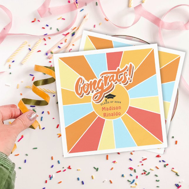 Servilleta De Papel Sunray Kids Elemental Graduation Party (Sunray Kids Elementary Graduation Party Napkins)