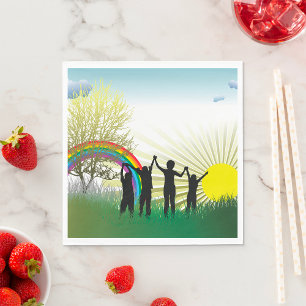 Servilleta De Papel Sunrise Rainbow Children