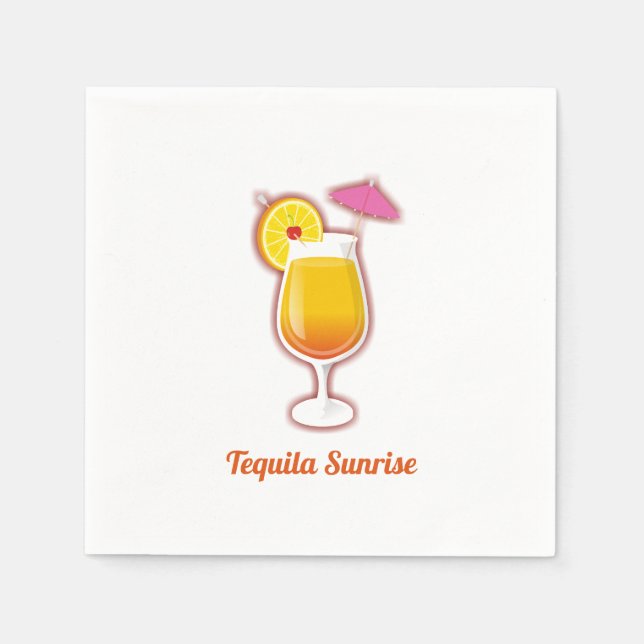 Servilleta De Papel Sunrise Tequila (Anverso)