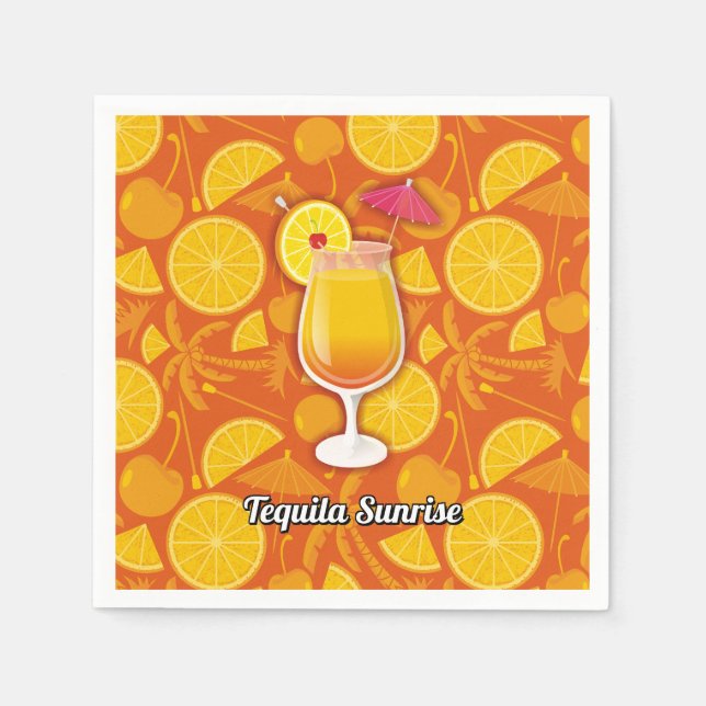Servilleta De Papel Sunrise Tequila (Anverso)