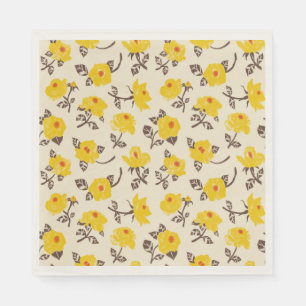 Servilleta De Papel Sunrose - Encanto Floral Pintado a Mano en Tonos C