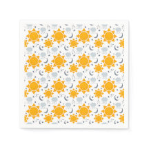 Suns, lunas y nubes kawaii