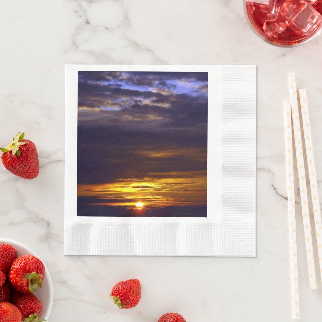 Servilleta De Papel Sunset Beach Coined Luncheon Paper Napkins 41 (In situ)
