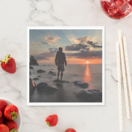 Servilleta De Papel Sunset Beach Standard Luncheon Paper Napkins 32