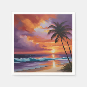 Servilleta De Papel Sunset Dreams Tropical Beach