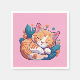 Servilleta De Papel Sunset Kitty