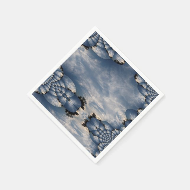 Servilleta De Papel Sunset Skies Fractal (Borde)