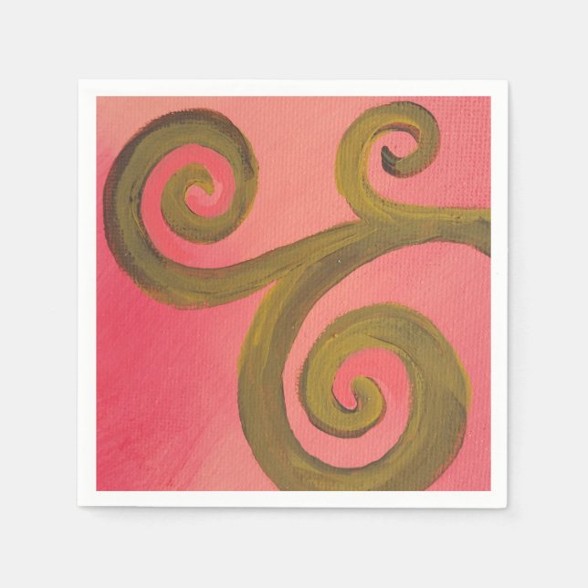 Servilleta De Papel Sunset Swirl (Anverso)