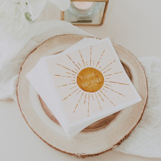 Servilleta De Papel Sunshine Baby Shower (Subido por el creador)
