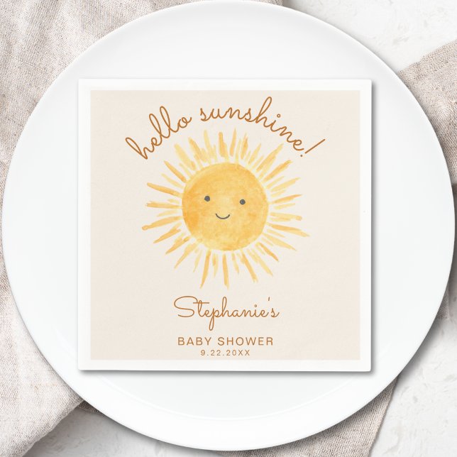 Servilleta De Papel Sunshine Baby Shower (Subido por el creador)
