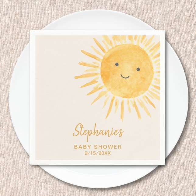Servilleta De Papel Sunshine Baby Shower (Subido por el creador)