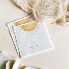 Servilleta De Papel Sunshine Boho Baby Shower Paper Napkin