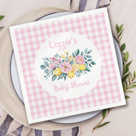 Servilleta De Papel Sunshine Fun y Lemonade Floral Baby Shower