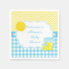 Servilleta De Papel Sunshine & Lemonade Blue & Yellow