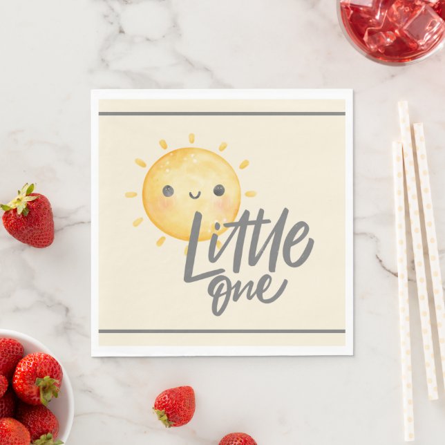 Servilleta De Papel Sunshine Little One Baby Shower Paper (In situ)