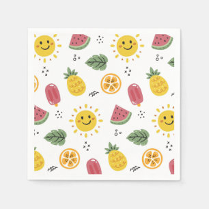 Servilleta De Papel Sunshine, piñas, sandías, naranjas