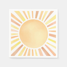 Servilleta De Papel Sunshine Yellow Orange Sun