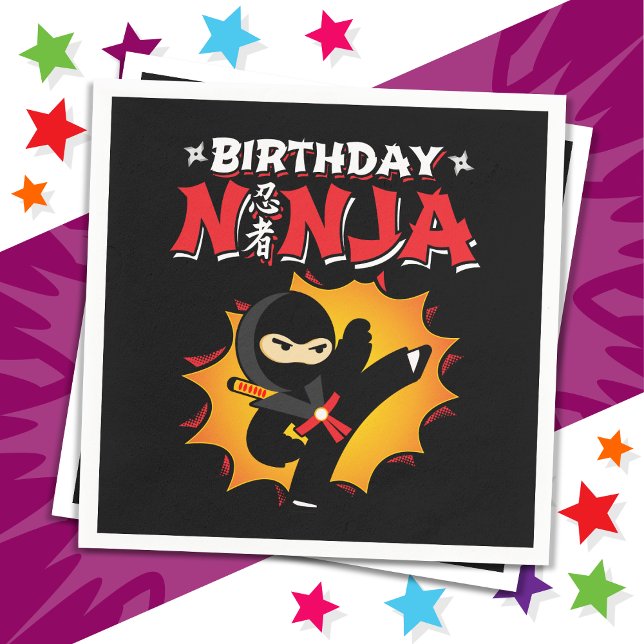 Servilleta De Papel Super Fiesta Nacimiento Ninja estilo libro de hist (Subido por el creador)