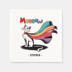Servilleta De Papel Súper Mieow Gato - Gato del orgullo del Cabo arcoi