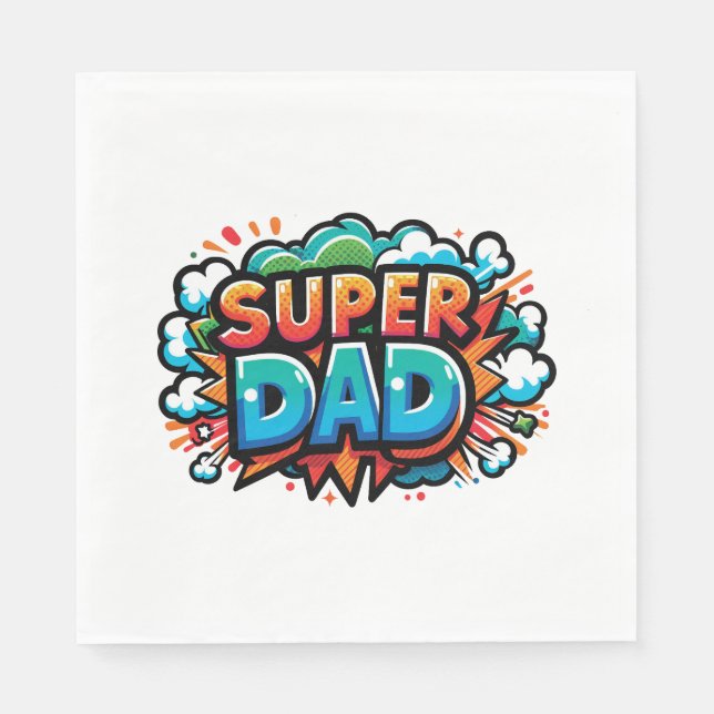 Servilleta De Papel Super Papá (Anverso)