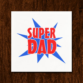 Servilleta De Papel Super papá del Día del Padre