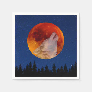 Servilleta De Papel Super Sangre Lobo Luna 2019