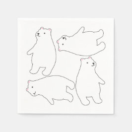 Servilleta De Papel Supercool Polar Bear Summer ThParty