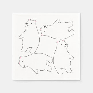 Servilleta De Papel Supercool Polar Bear Summer ThParty