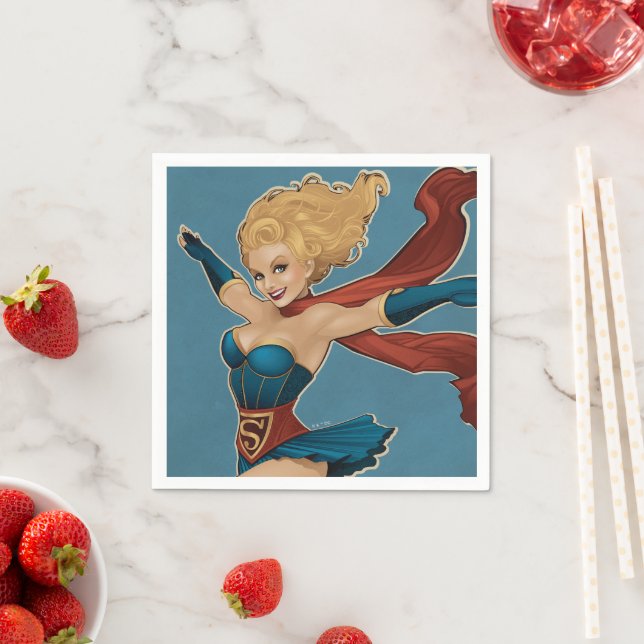 Servilleta De Papel Supergirl Bombshell (In situ)