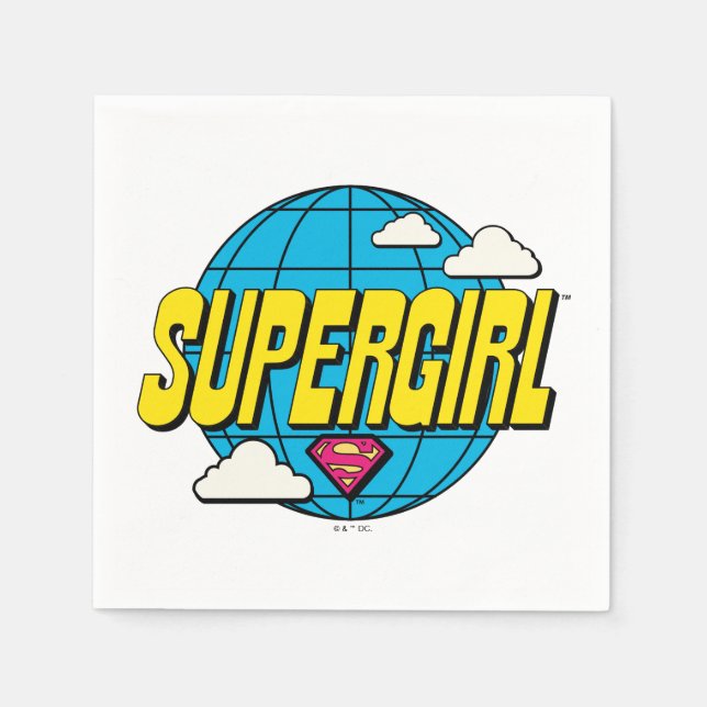Servilleta De Papel Supergirl Gráfico Pop Global (Anverso)