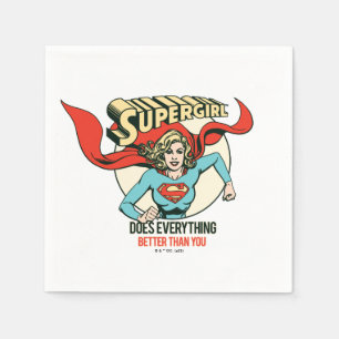Servilleta De Papel Supergirl Hace Todo Mejor Que Tú